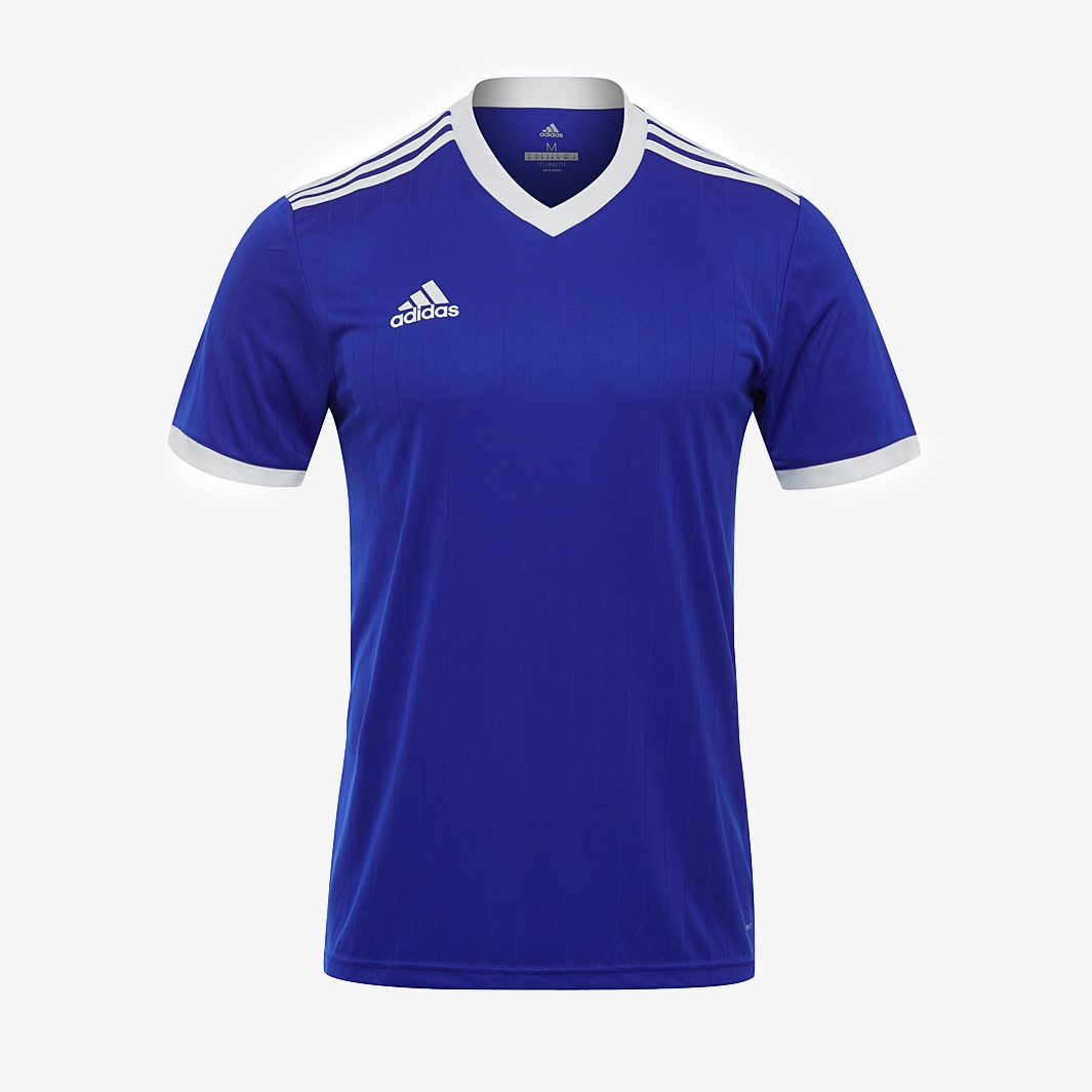 arrendamiento T Sembrar Equipaciones para clubs de fútbol - Camisetas - Camiseta adidas Tabela 18  manga corta - Azul/Blanco - CE8936 | Pro:Direct Soccer