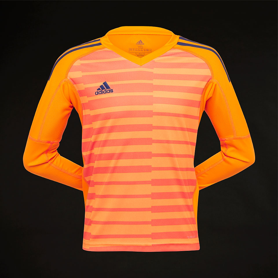 adidas Junior Adipro 18 Gk LS Jersey Lucky Orange/Orange/Unity Ink