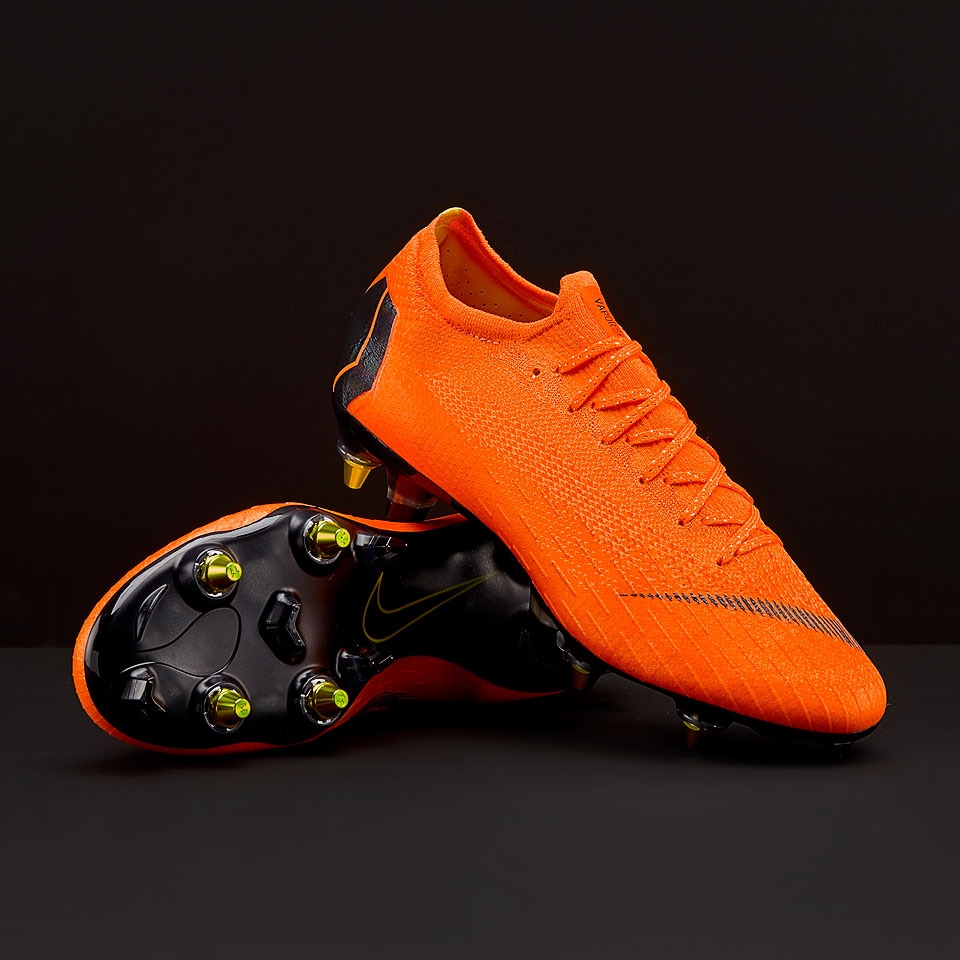 Botas de fútbol - Césped natural blando - Nike Mercurial Elite SG AC - Naranja/Negro/Naranja/Amarillo Volt - AH7381-810 | Pro:Direct Soccer