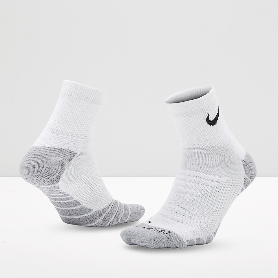 Nike Dry Cushion Crew Socks 3 Pack - White/Wolf Grey/Black - Running ...