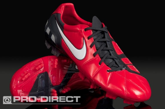 Nike Soccer Shoes - Nike Total 90 Laser - Firm Ground - Soccer Cleats - Red/White/Dark Shadow