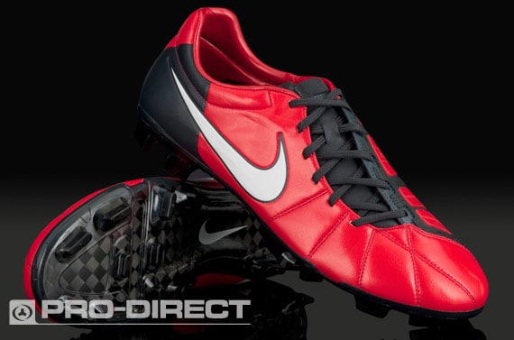 Nike Soccer Shoes - Nike Total 90 Laser - - Firm Ground - Cleats - Red/White/Dark Shadow