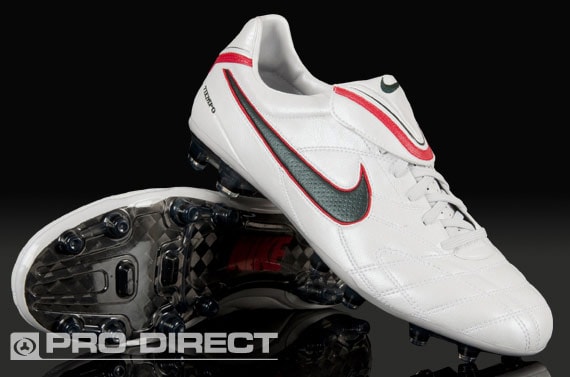 Nike Shoes - Nike Tiempo Legend III - Elite Firm Ground Soccer Cleats - White/Seaweed/Sport Red