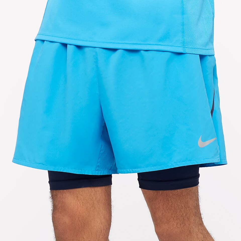 nike running flex stride 5 inch short in blue