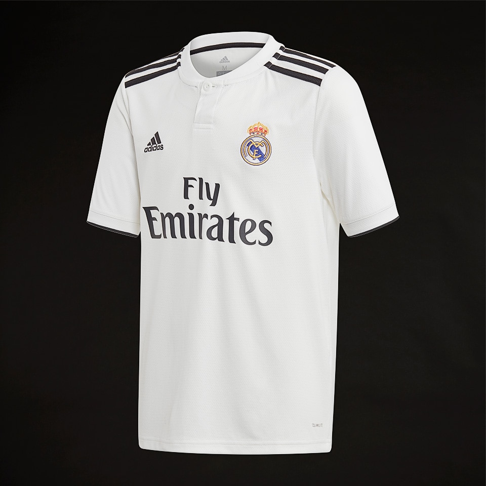 adidas Real Madrid 2018/19 Home Youths Shirt - Boys Replica - Shirts ...