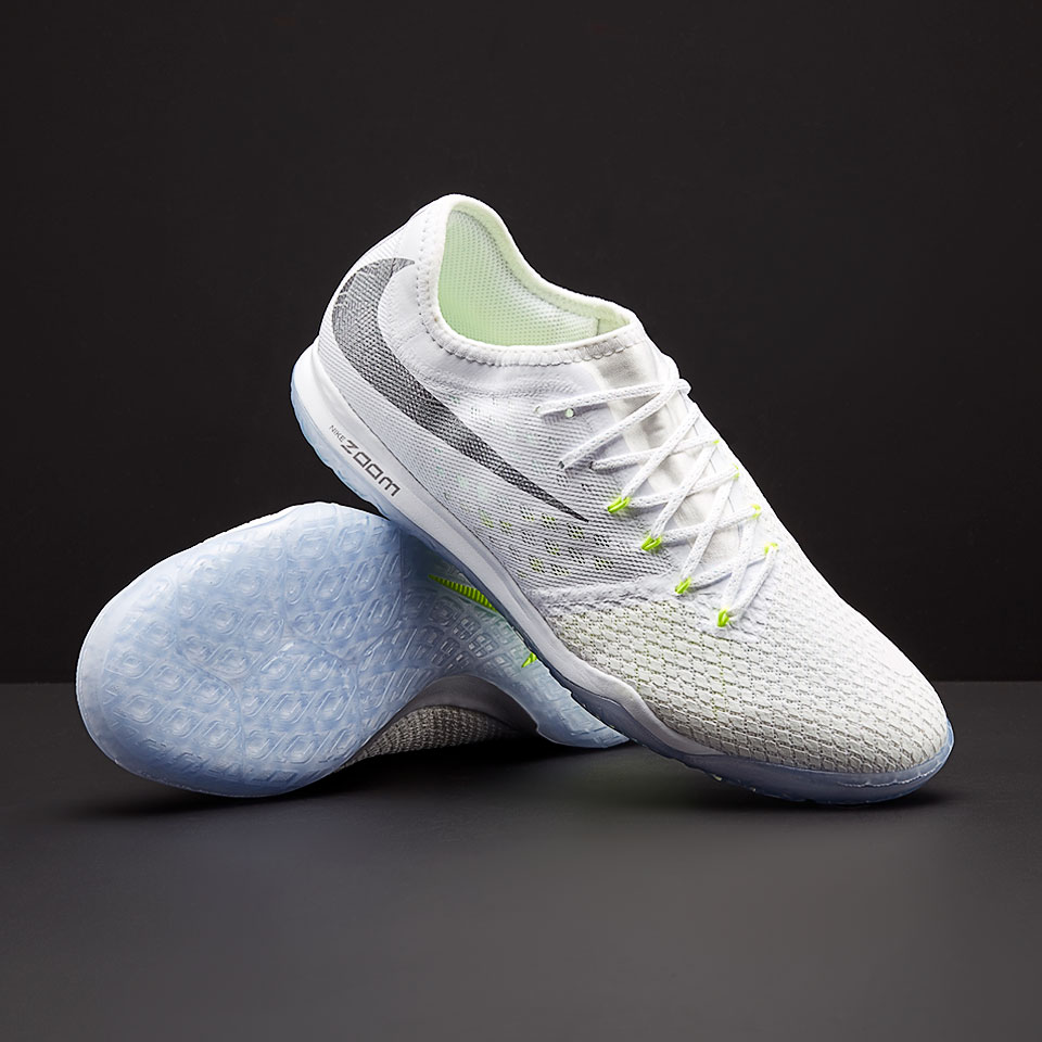 popular cáncer pescado Nike Zoom Hypervenom PhantomX III Pro IC - White/Metallic Cool  Grey/Volt/Metallic Cool Grey - Mens Soccer Cleats - Indoor 