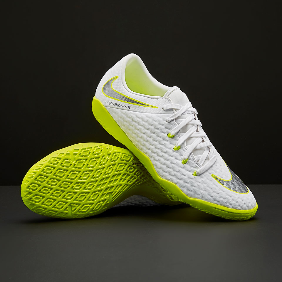 Polo techo Bajar Botas de fútbol - Zapatillas de fútbol sala - Nike Hypervenom PhantomX III  Academy IC - Blanco/Gris/Volt/Gris - AJ3814-107 | Pro:Direct Soccer
