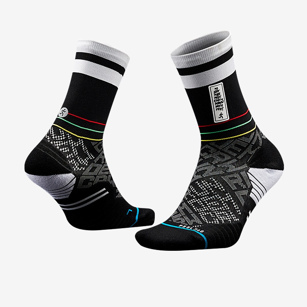 Stance Run Dem Crew Black Running Socks