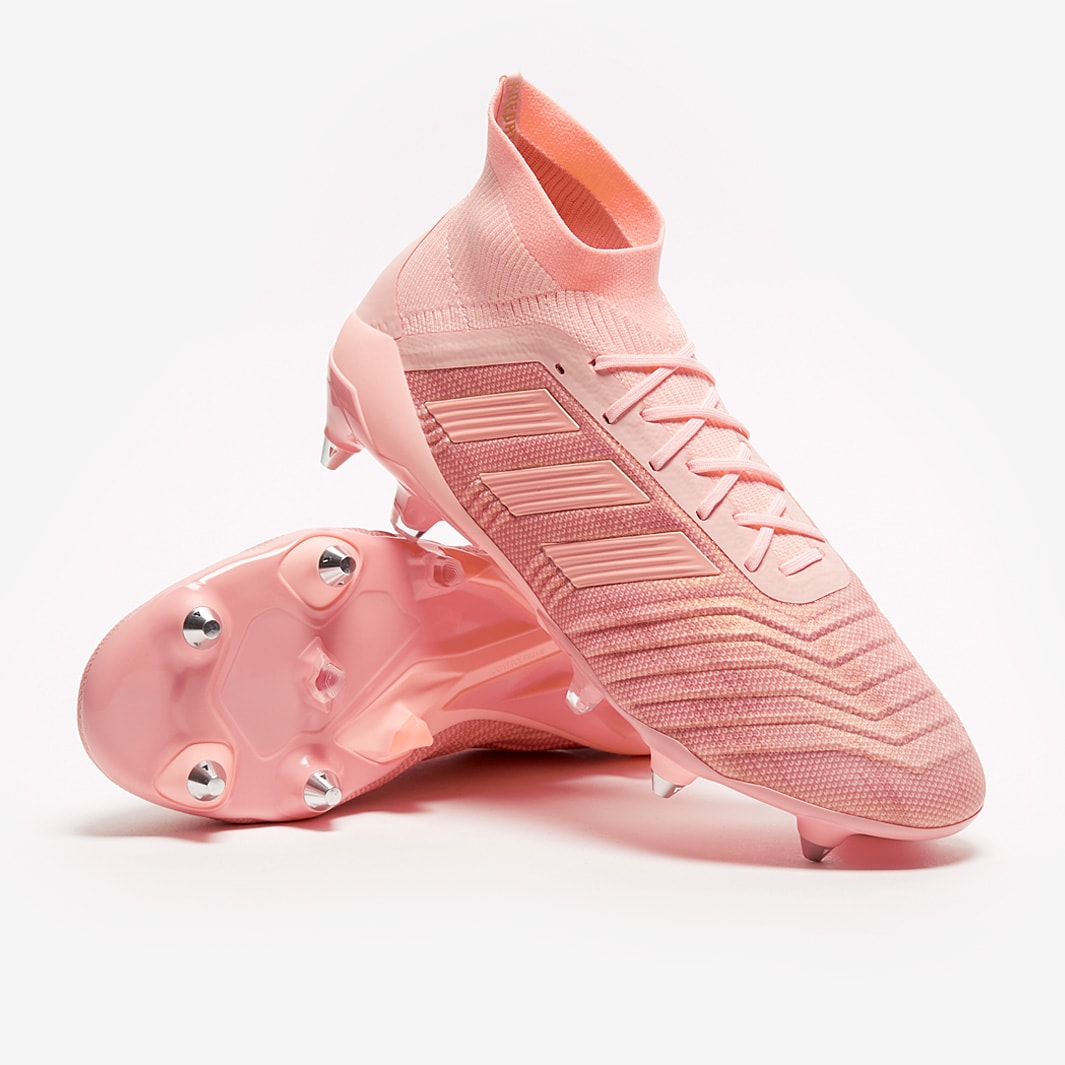 adidas Predator 18.1 SG Mens Boots Soft Ground Clear Orange Clear Orange Trace Pink Pro Direct Soccer