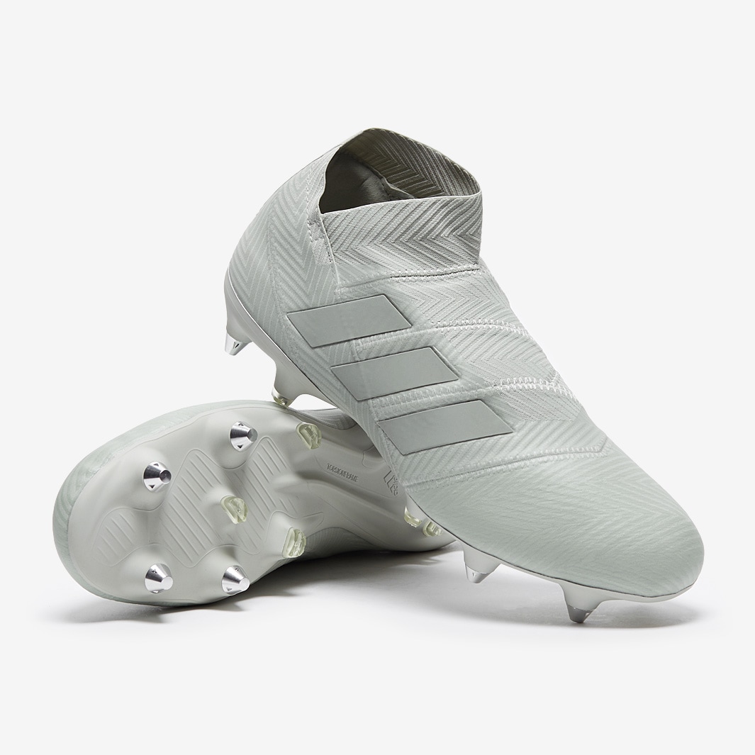 adidas Nemeziz 18 SG Mens Boots Soft Ground Ash Silver Ash Silver White Tint Pro Direct Soccer