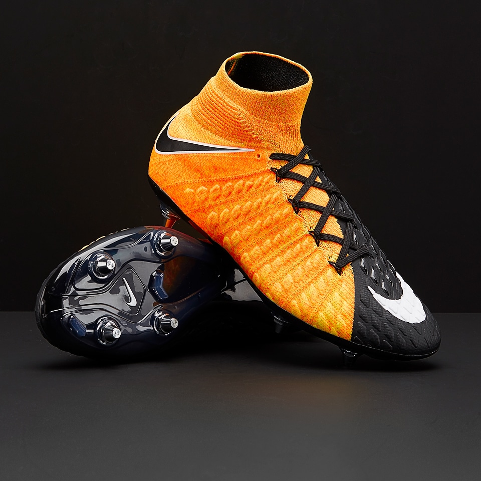 Botas de - Nike Hypervenom III DF SG - Naranja/Blanco/Negro/Volt - 881780-802 | Soccer