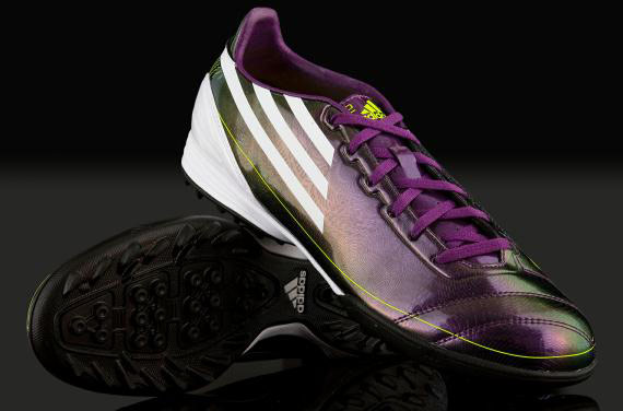 adidas Soccer Shoes - F10 adizero Messi TF - Astro/Turf Soccer - Chameleon/White/Electricity