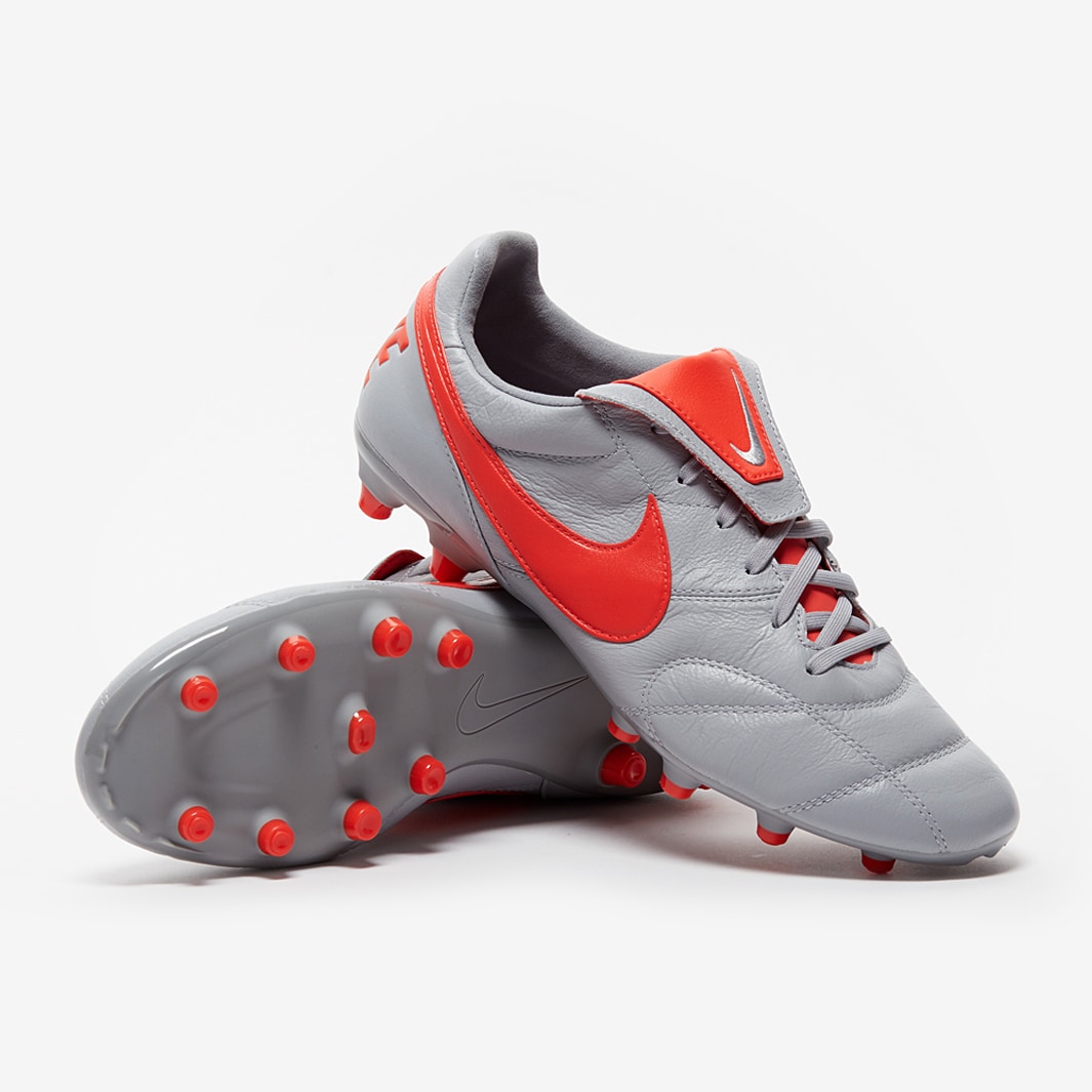 botas de fútbol - Nike Premier II - Gris Lobo/Crimson/Gris Lobo | Pro: Direct Soccer