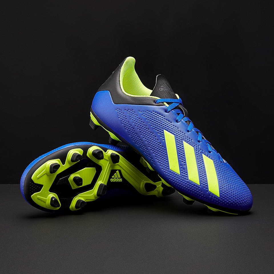 adidas X 18.4 FG Soccer - Firm Ground - Blue