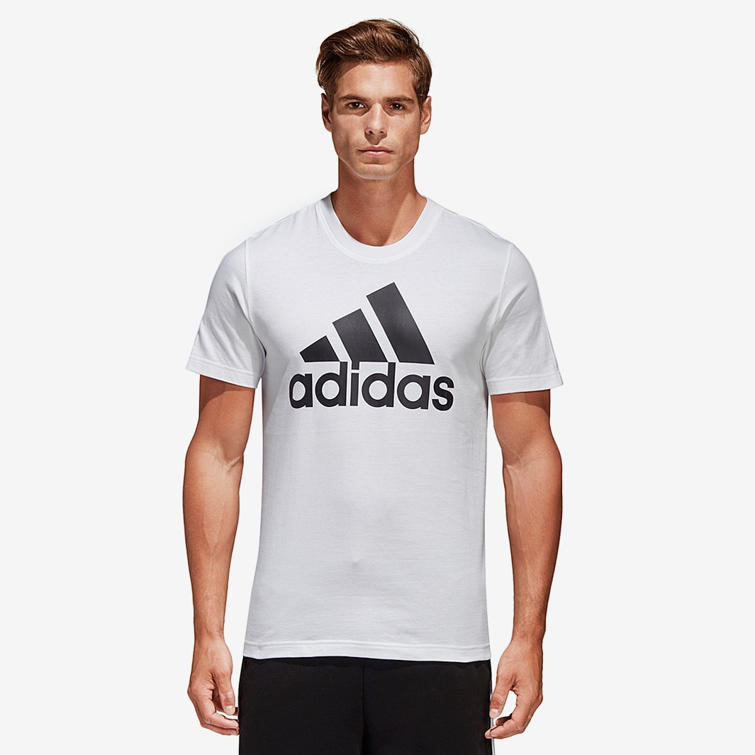 adidas Must Haves Linear Tee - White - Mens Clothing - S98731
