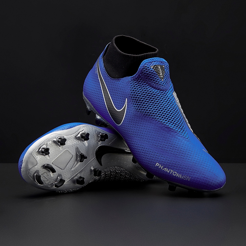 Botas de fútbol - Nike Phantom VSN Surge Pro FG - Azul/Negro/Plateado/Volt | Pro:Direct Soccer