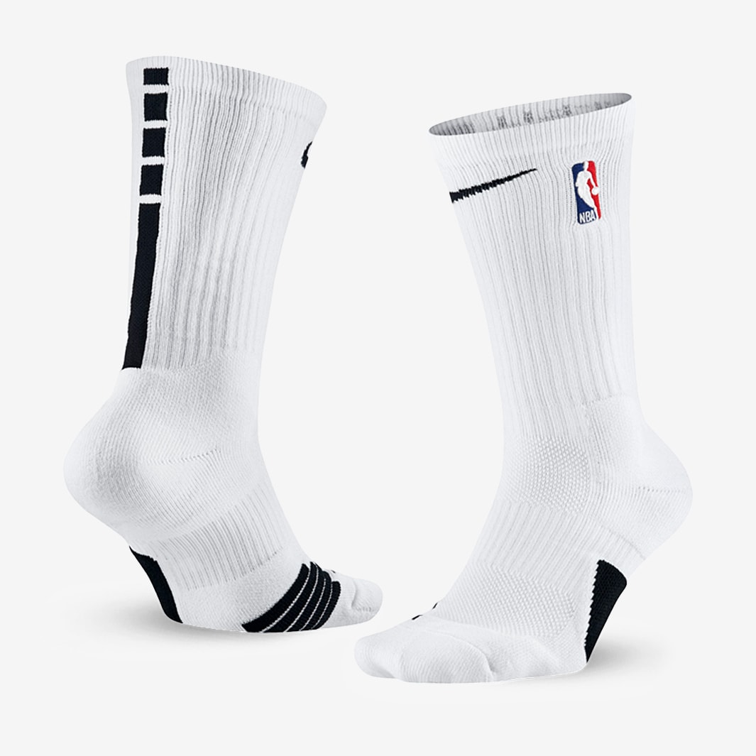 Mens Clothing - Nike NBA Elite Crew Sock - White - Socks | Pro:Direct ...