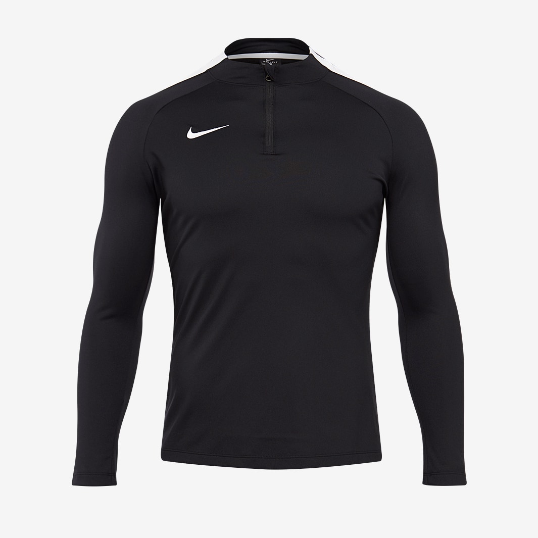 Nike Womens Academy Drill Top - Black White - Womens Clothing