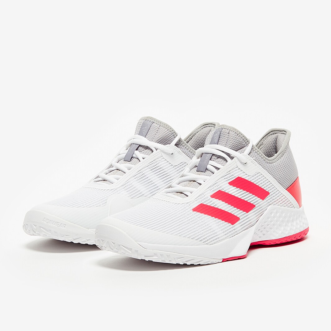 adidas Adizero Club Light Granite Shock Red White Mens Shoes Pro Direct Tennis