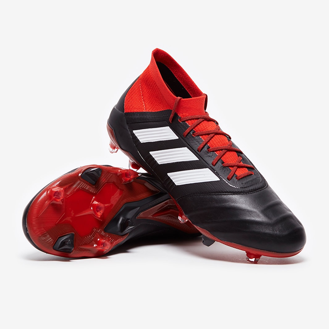 Verstelbaar zwaan amateur adidas Predator 18.1 Leather FG - Core Black/White/Red - Firm Ground - Mens  Boots | Pro:Direct Soccer