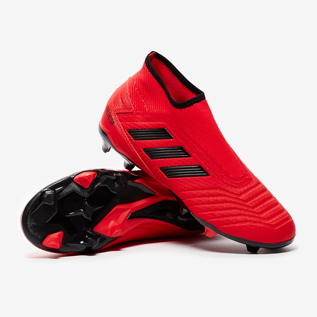 pronto Maravilla asignación Botas de fútbol - adidas Predator 19.3 sin cordones FG - Rojo/Negro |  Pro:Direct Soccer