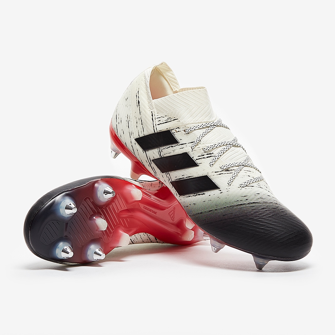 Botas de fútbol - adidas 18.1 SG - Blanco/Marrón Claro Pro:Direct Soccer