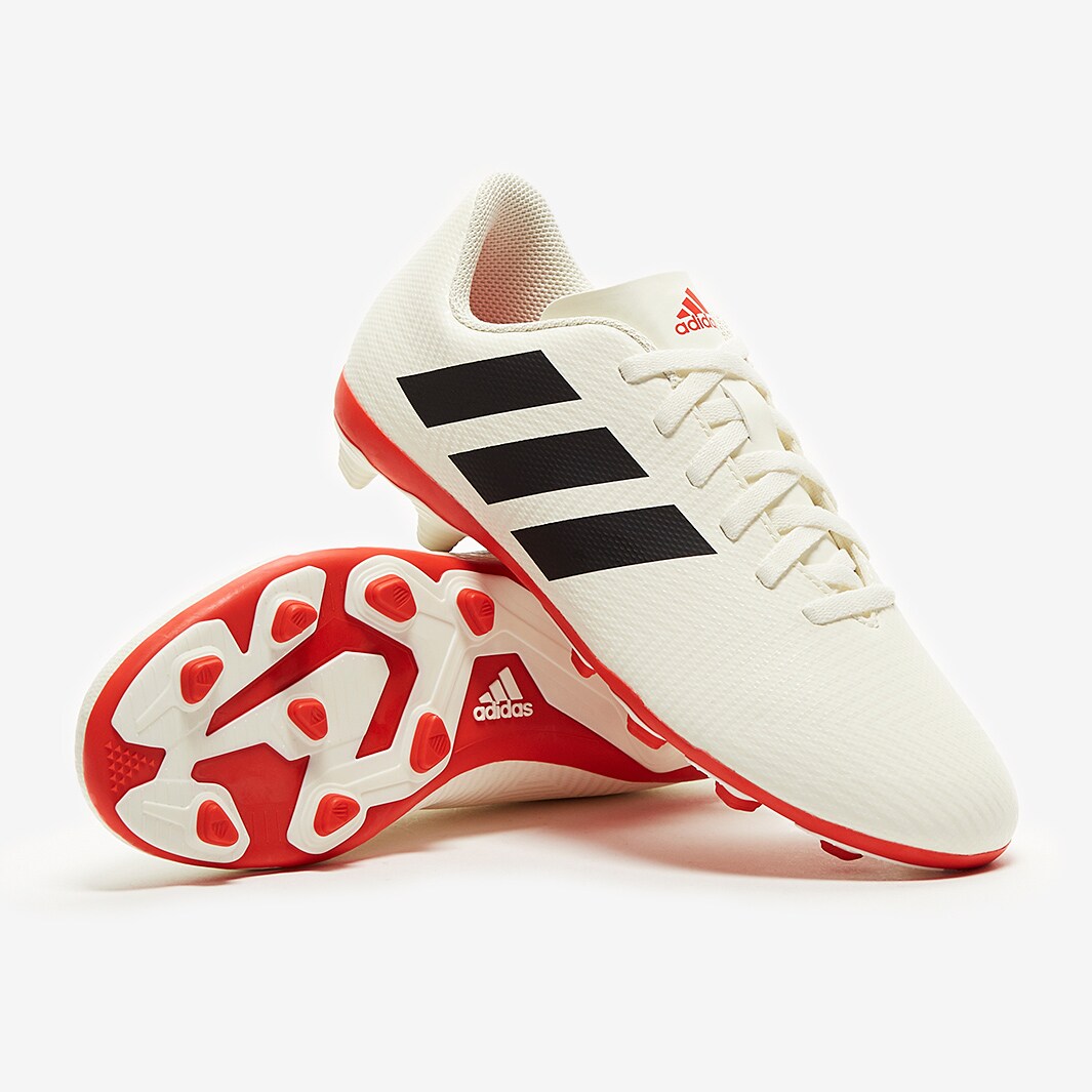 de fútbol - adidas Nemeziz FG para - Blanco/Negro/Rojo | Pro:Direct Soccer