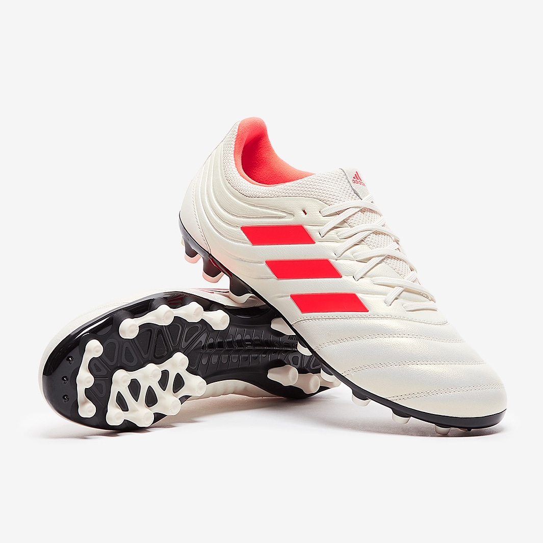Botas de fútbol - adidas Copa 19.3 AG - Blanco/Rojo Solar/Negro Pro:Direct Soccer