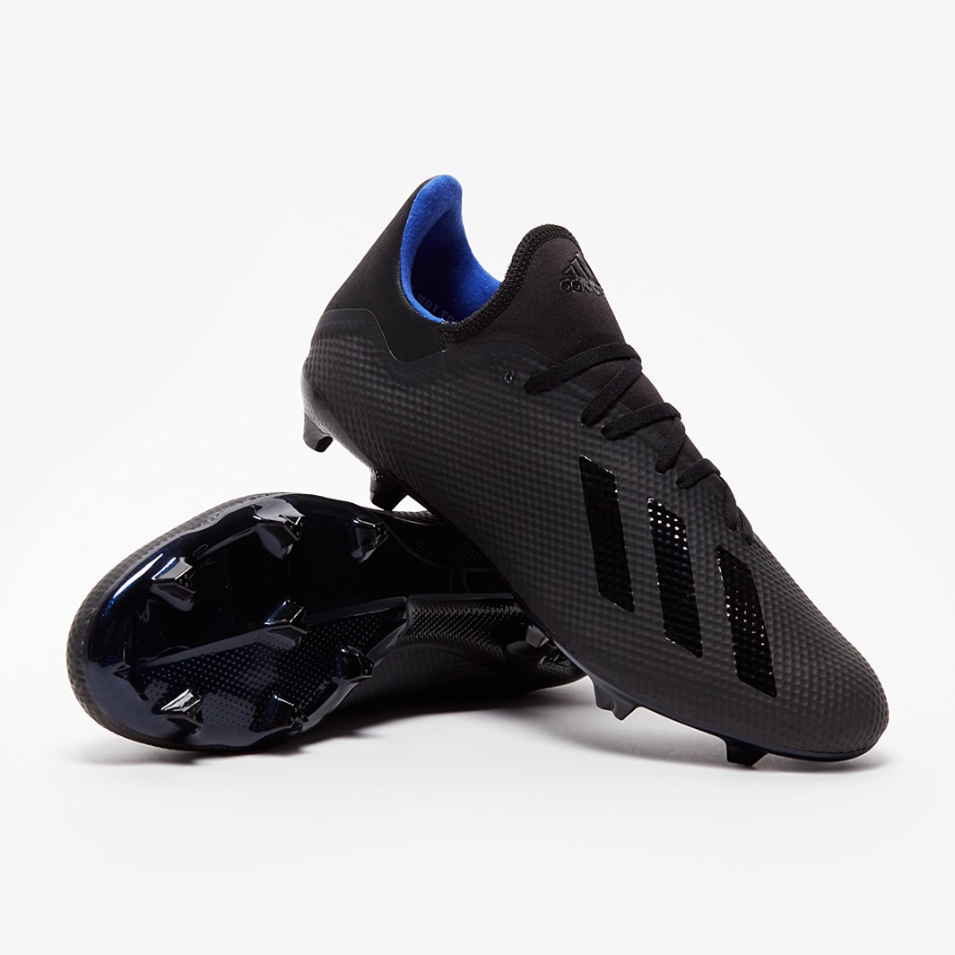 Botas de fútbol - 18.3 - Negro/Azul | Soccer