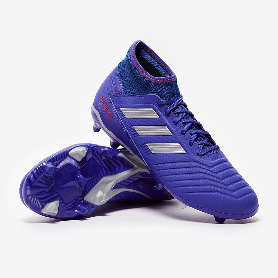Standaard pack zoon adidas Predator 19.3 FG - Bold Blue/Silver Metallic/Active Red - Firm  Ground - Mens Soccer Cleats 