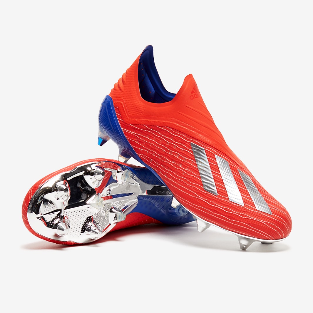 Botas de fútbol - adidas X 18+ - Rojo Cereza/Plata | Pro:Direct Soccer