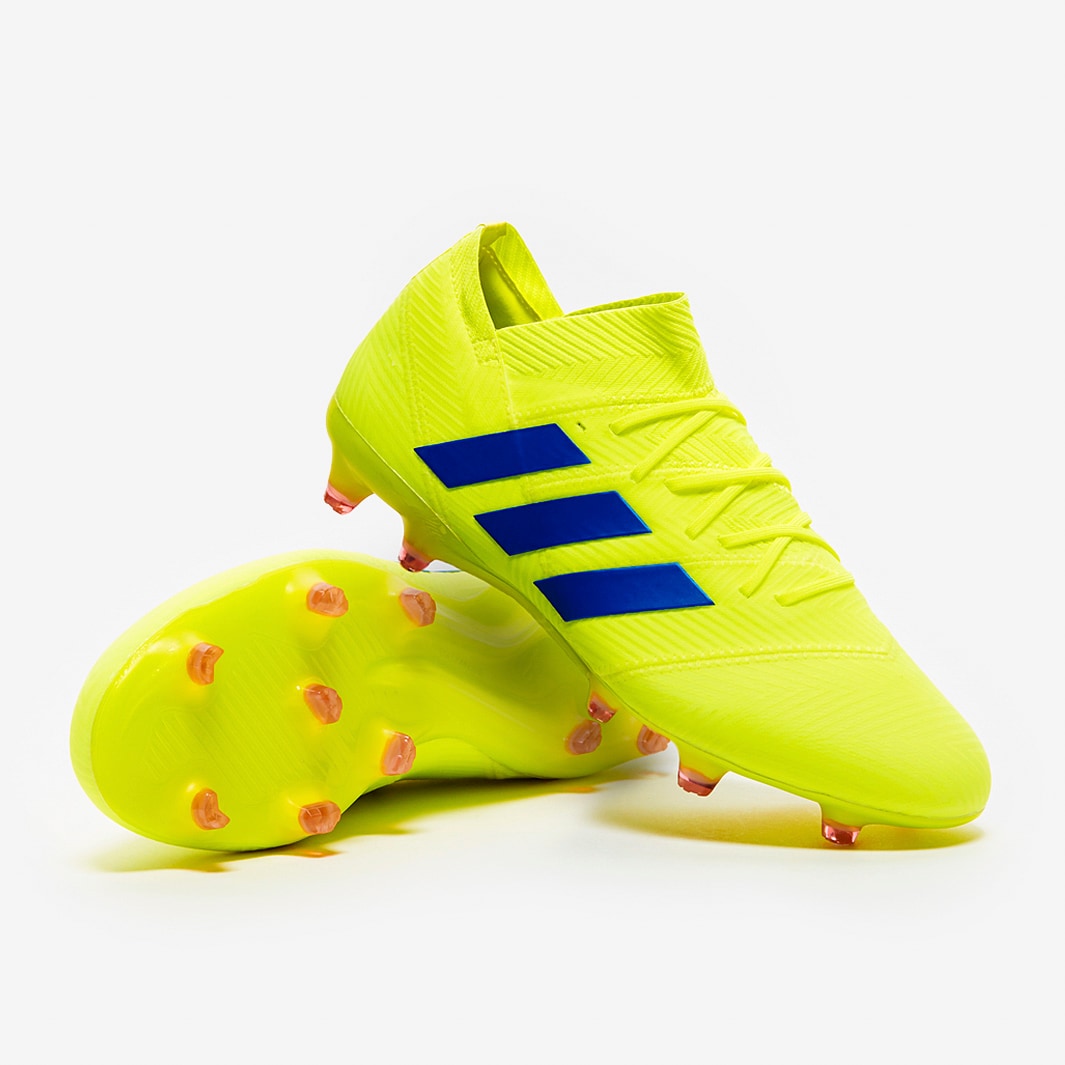 Botas de fútbol - adidas Nemeziz 18.1 FG Amarillo Solar/Azul/Rojo Cereza | Pro:Direct