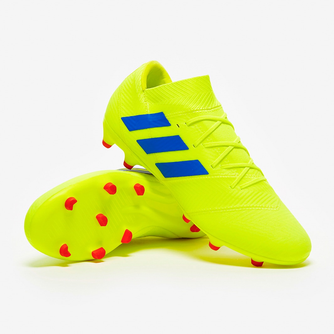 Botas de fútbol - adidas 18.2 FG - Amarillo Solar/Azul/Rojo Cereza | Soccer