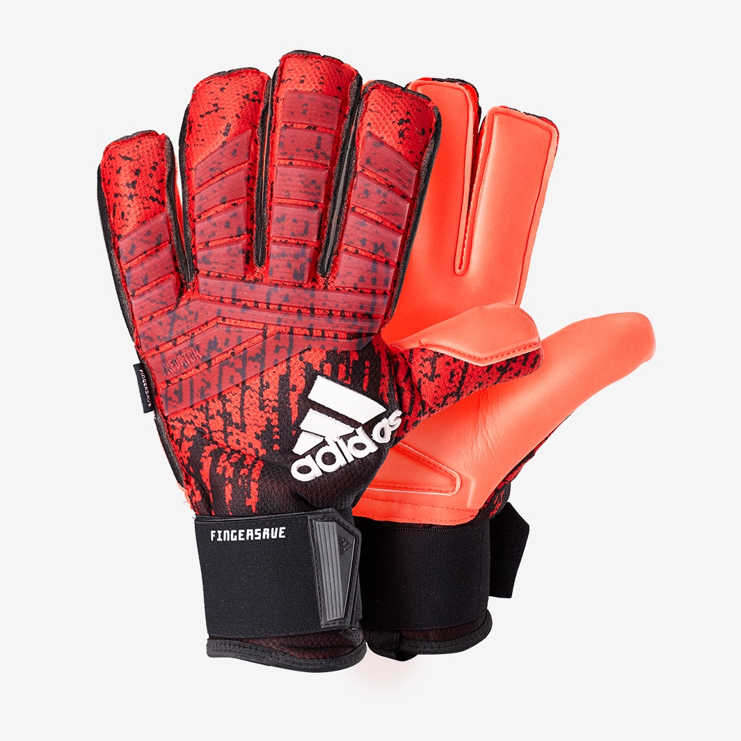 adidas Predator Pro Hybrid - Black/Active Red - Roll Finger - Mens GK  Gloves