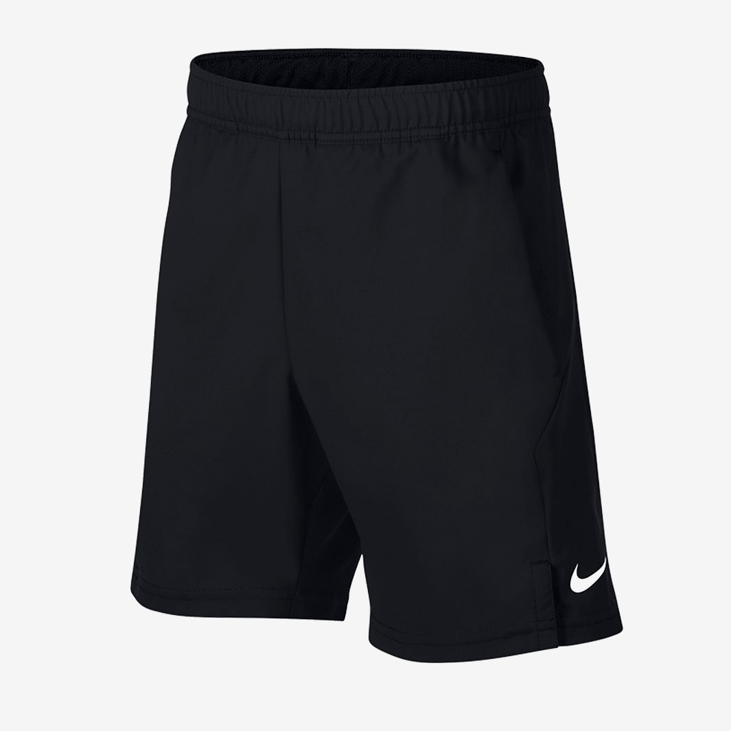 Nike Boys Court Dri-Fit Shorts - Black/White/White - Boys Clothing