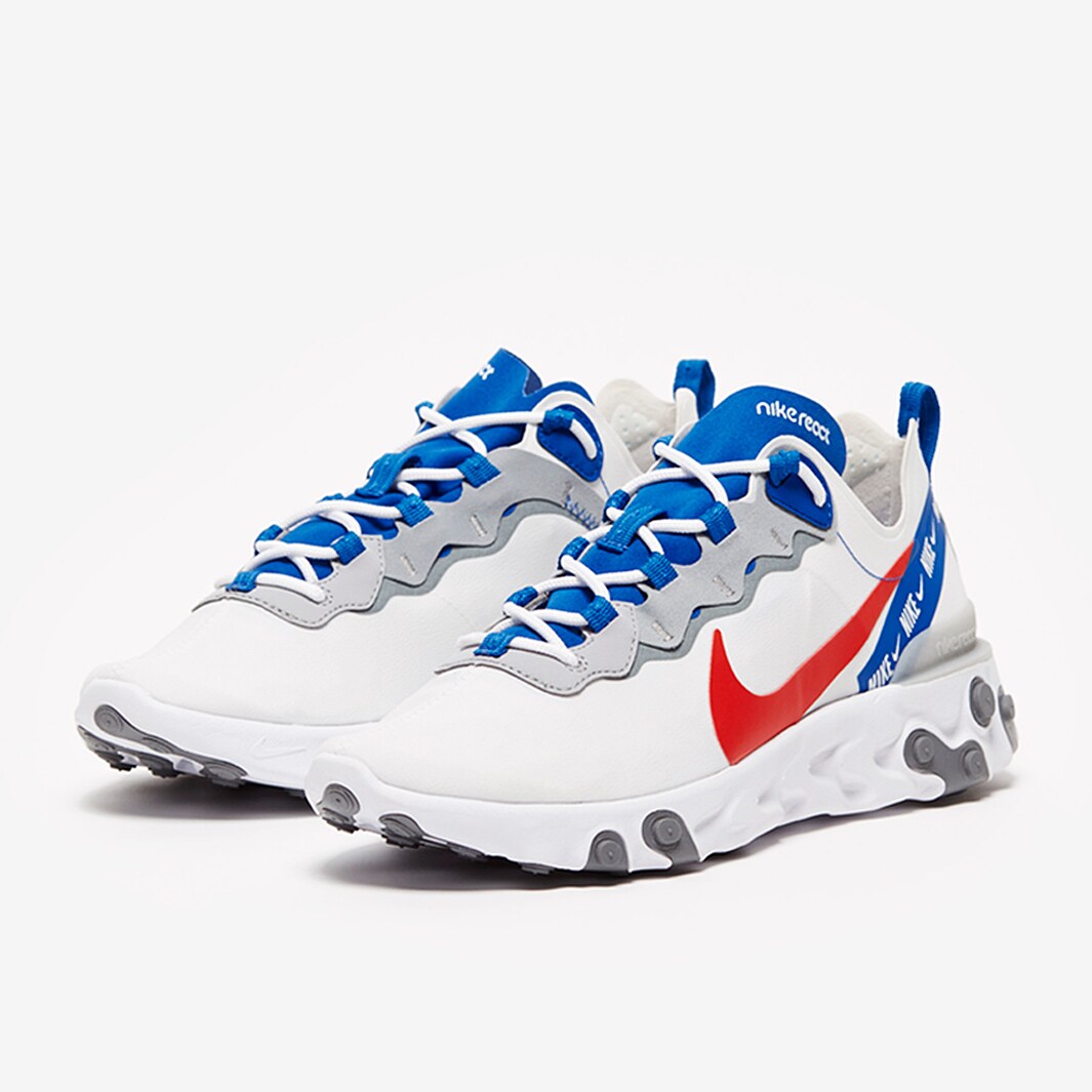 Nike React Element 55 Blanc Chaussures Homme Pro Direct Soccer