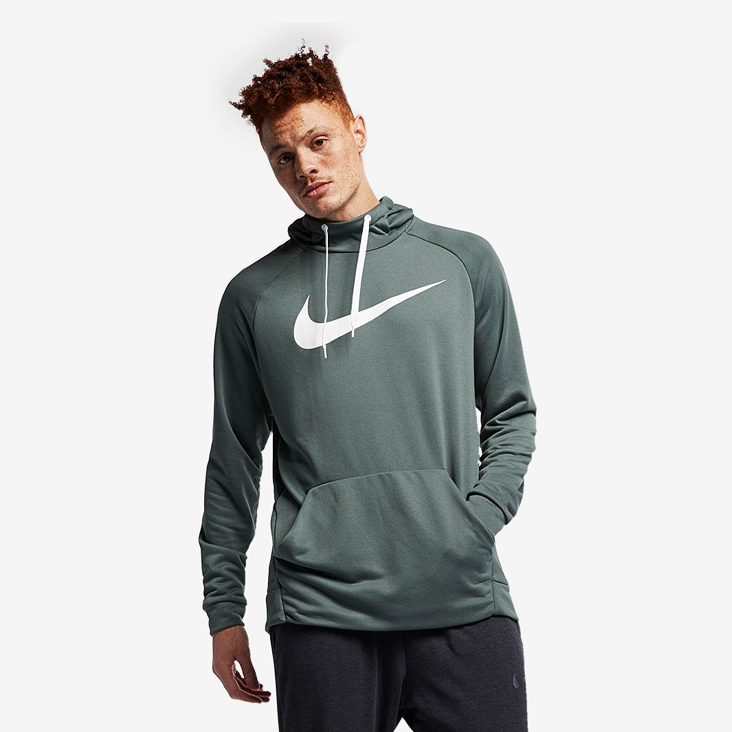 Nike Dry Hoodie - Mineral Spruce/White - Mens Clothing - 885818-395