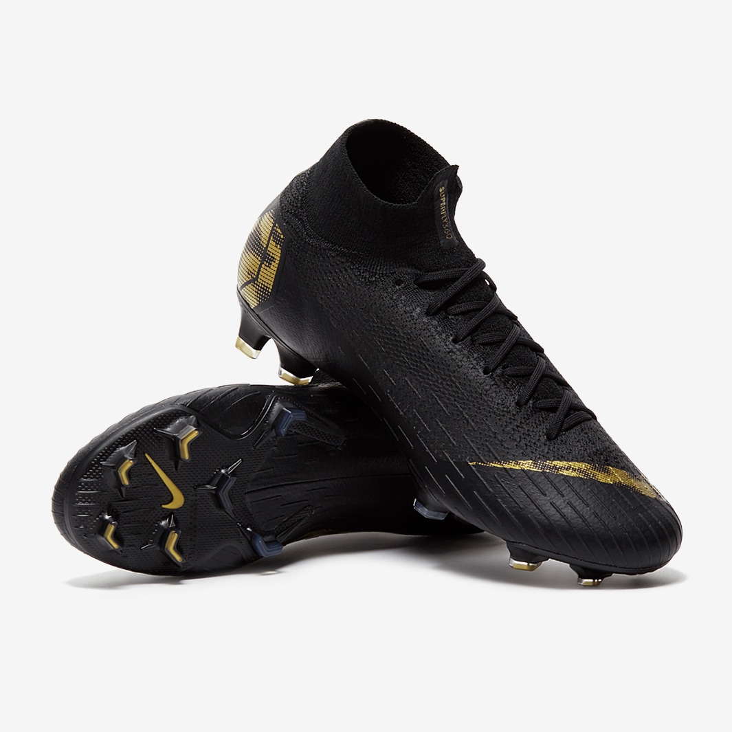 hierro Refinamiento Consejos Nike Mercurial Superfly VI Elite FG - Negro/Oro Metalizado - Terreno Firme  - Botas de fútbol | Pro:Direct Soccer
