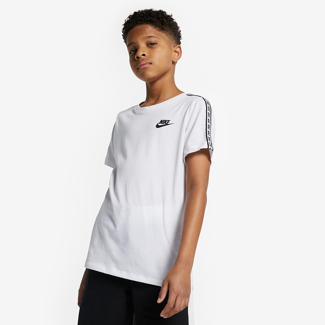 Nike Boys Sportswear Repeat Ss T-Shirt - White - Boys Clothing | Pro ...