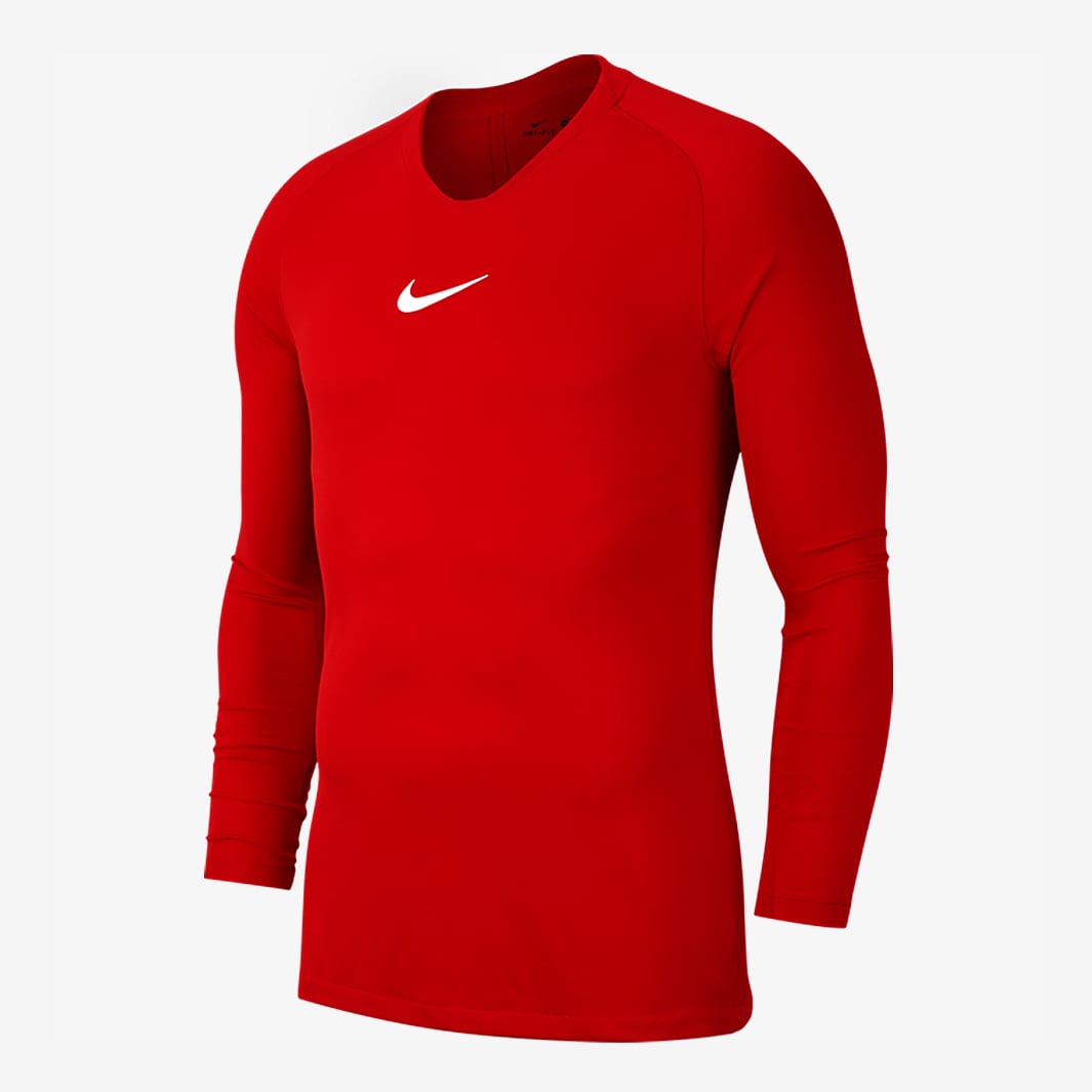 Nike Junior Park 1st Layer LS Jersey - University Red - Junior Football Teamwear - Jerseys | Pro ...