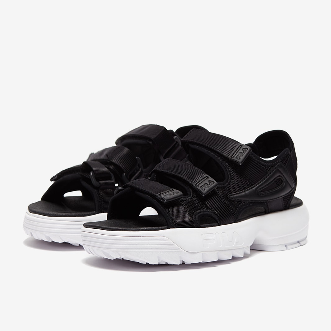 Fila disruptor shop sandals black