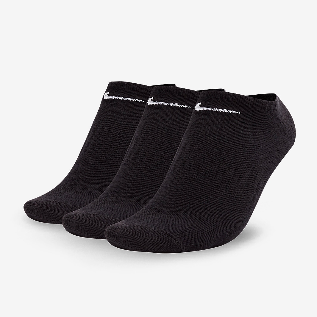 Nike Everyday Lightweight No-Show - Black/White- Running Socks - SX7678 ...