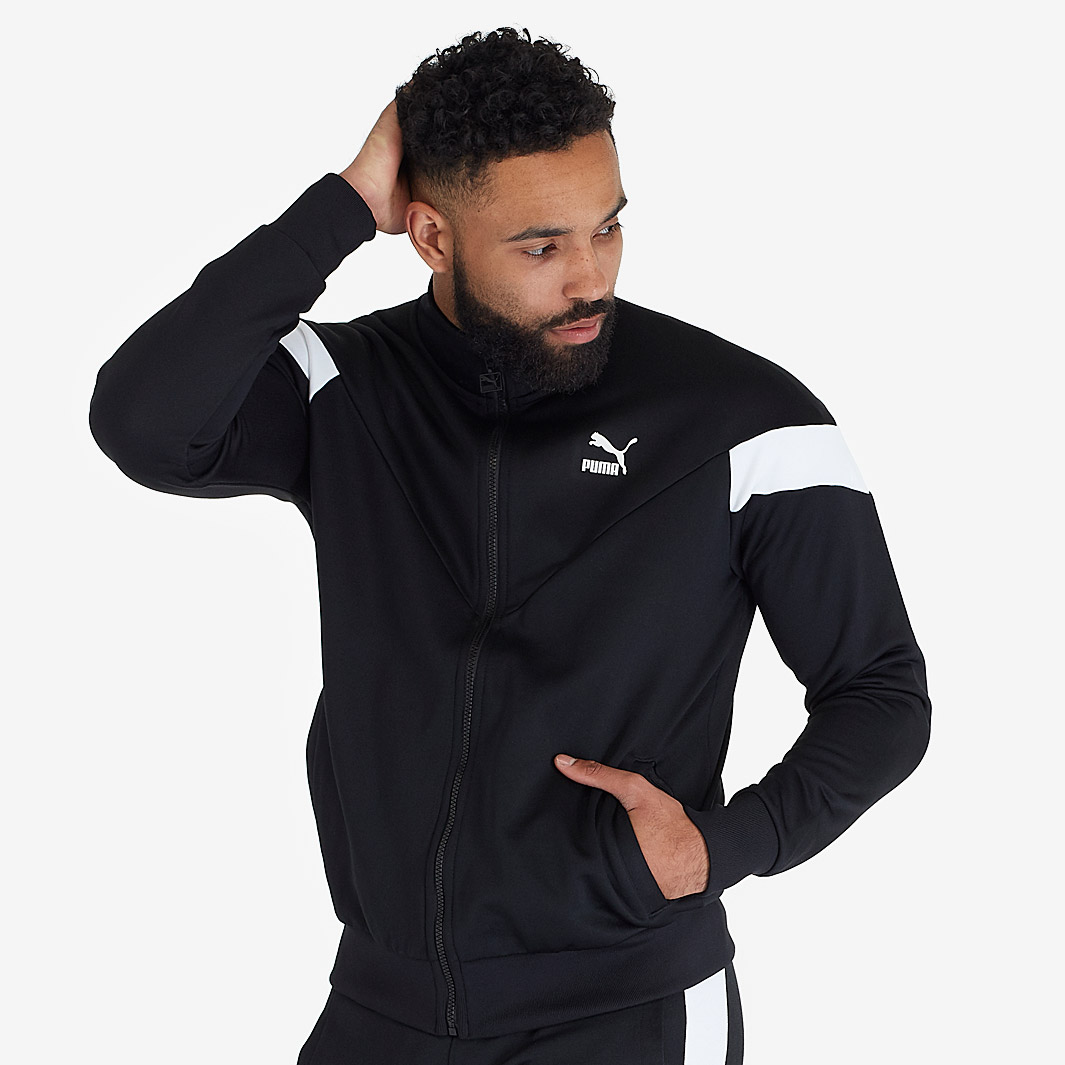 Black puma clearance track jacket