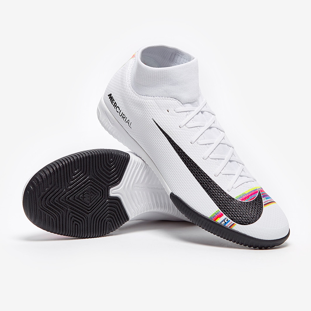 Filadelfia Respeto a ti mismo Exclusión Nike Mercurial Superfly VI Academy IC - White/Black/Pure Platinum - Indoor  - Mens Soccer Cleats 
