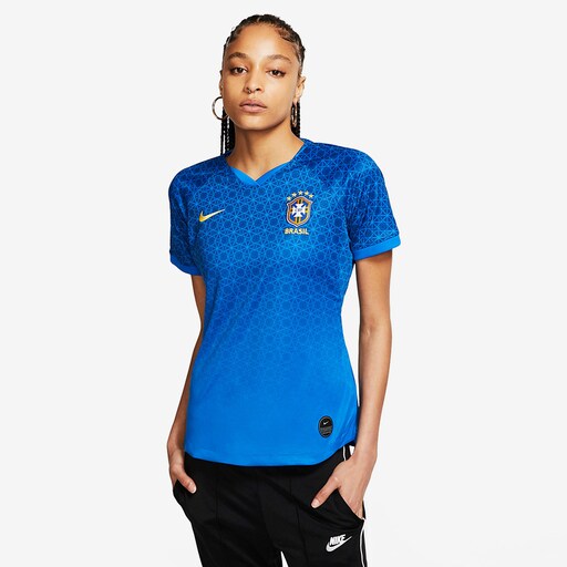 Nike Womens World Cup Brazil 2019 Away Stadium SS Jersey - Soar/Midwest Gold image 1 |