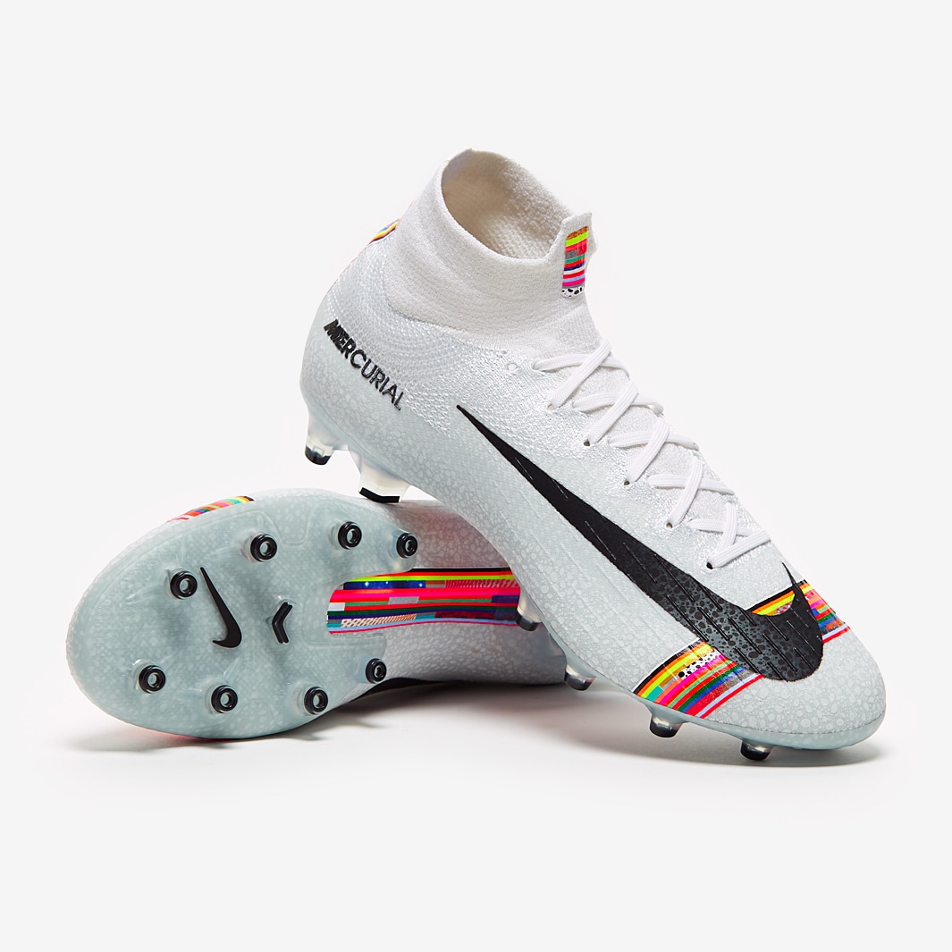 Nike Superfly VI Elite AG-PRO - Botas de fútbol - Césped Artificial - Blanco/Negro/Platino |
