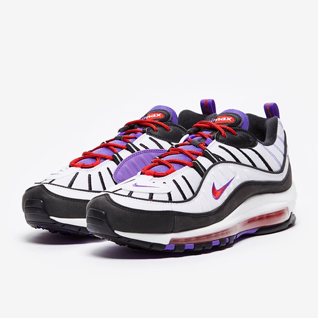 Nike air max 98 white/black-psychic outlet purple