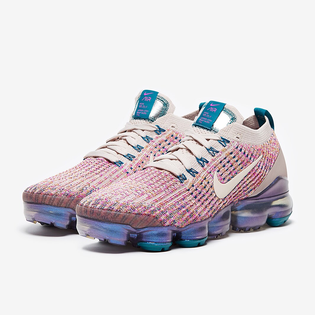 Nike air vapormax flyknit 3 shop - women's desert sand/desert sand/vivid purple