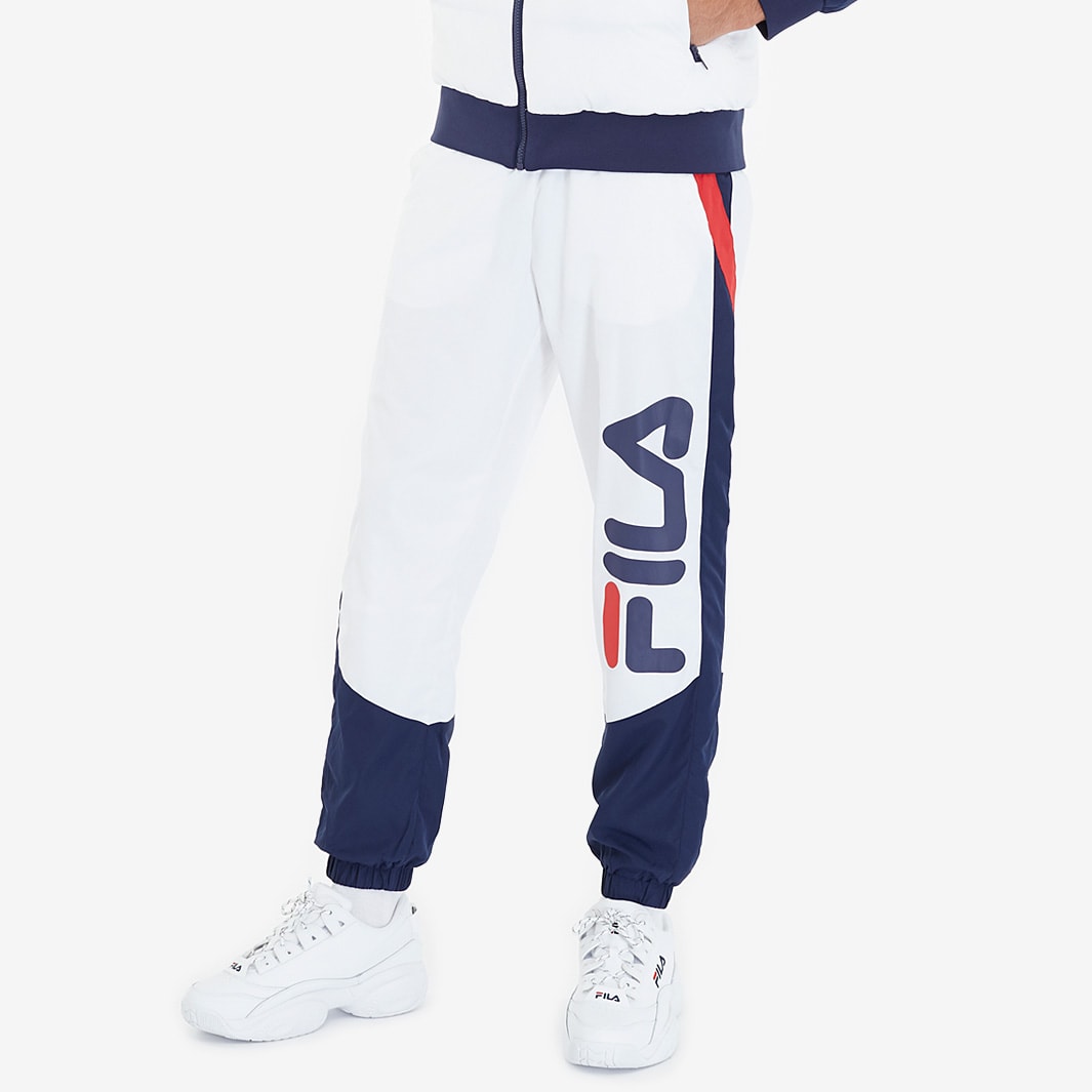 kleding Klokje elektrode FILA Gustavo Colour Block Popper Pant - White/Peacoat/Chinese Red - Mens  Clothing | Pro:Direct Soccer