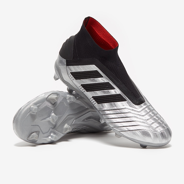 adidas Kids Predator 19+ FG Silver Metallic/Core Black/Red